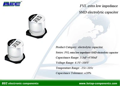 FVL Extra Low Impedance SMD rafgreiningarþétti